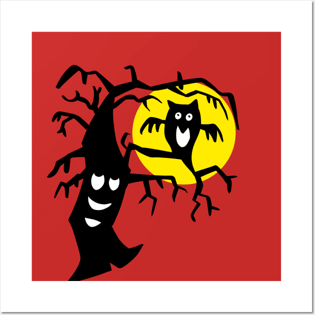 Dancing tree classic Halloween candy parody Wall Art by ThatJokerGuy